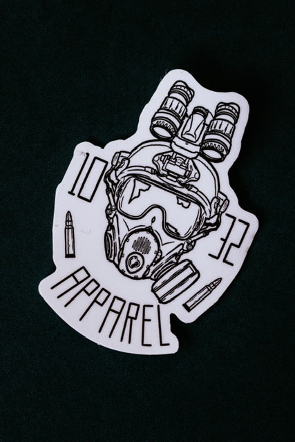 10-32 Apparel logo sticker